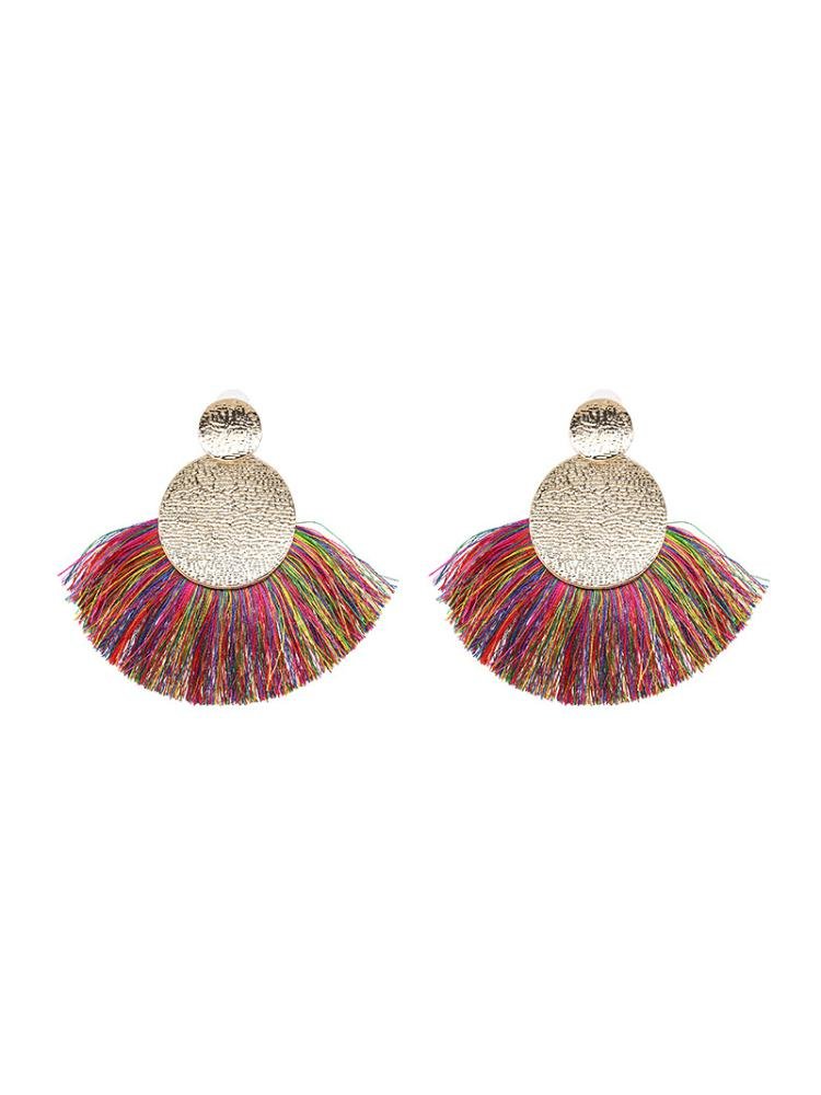 Ruth Metal Tassel Earrings