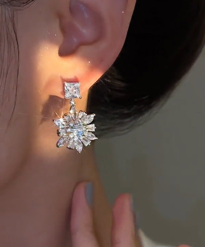Original Design Silk Alloy Zircon Drop Earrings