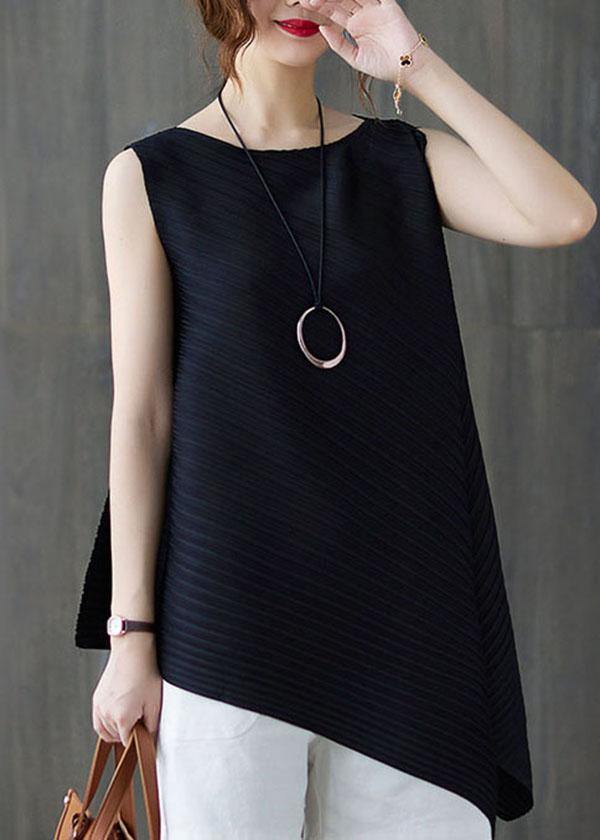 Grey Sleeveless Chiffon Summer Shirt