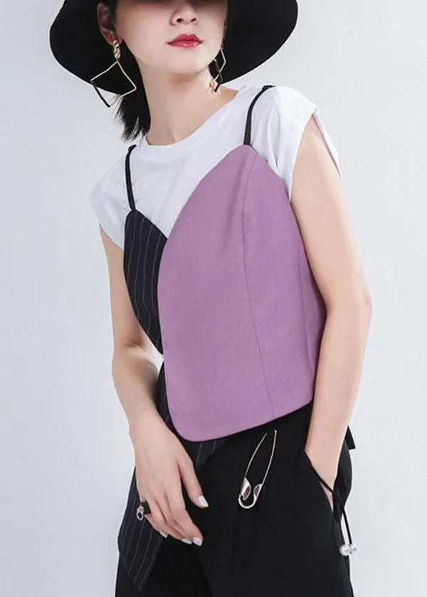 White O-neck Graphic Summer T Shirt Sleeveless