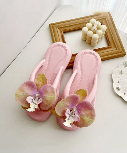 Green Comfortable Flip Flops Splicing