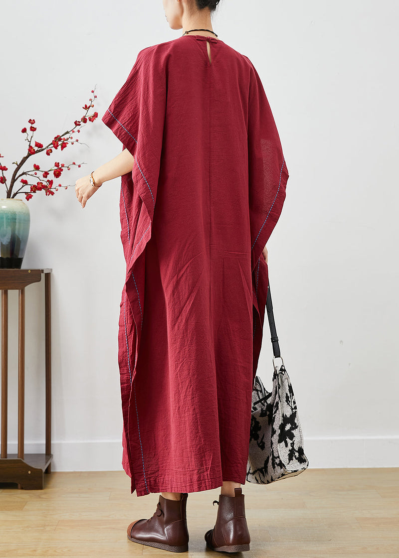 Mulberry Embroideried Patchwork Cotton Dresses Summer