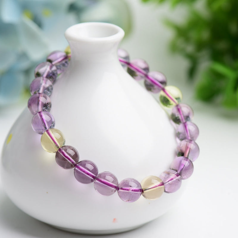 8.5mm Ametrine Healing Bracelet for Spiritual Protection