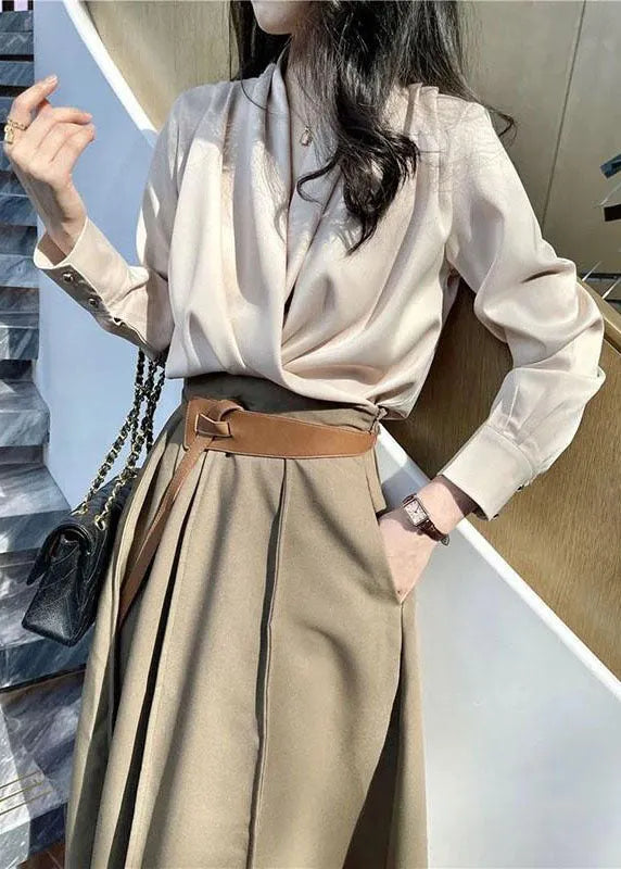 Diy Asymmetrical Patchwork Chiffon 2 Piece Outfit Spring