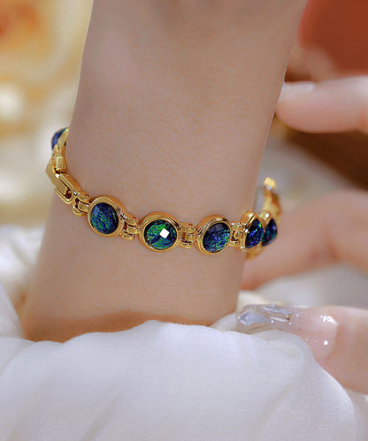 Blue Metal Hardlex Crystal Quartz Movement Watches