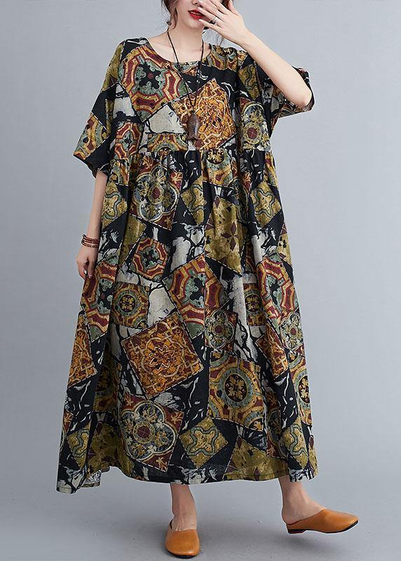 Boutique Print Summer Half Sleeve Dresses