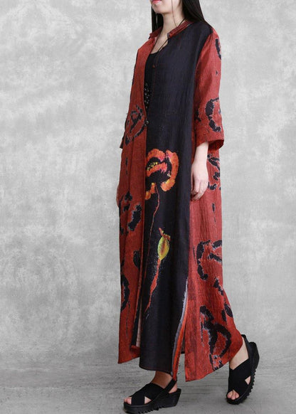 Luxy Black Print Ideas Half Sleeve Summer Coat Dresses