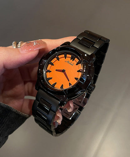 Boutique Black Stainless Steel Alloy Quartz Movement Watches