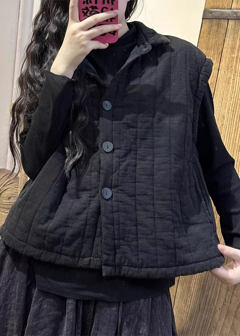 Green Oversized Fine Cotton Filled Vests Winter