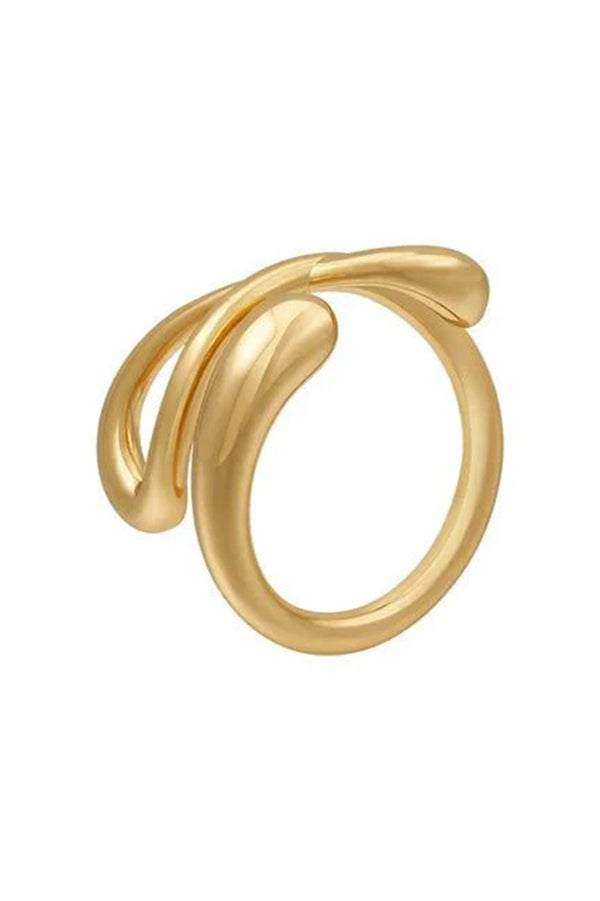 Adjustable Personality Ring With Irregular Geometric Opening