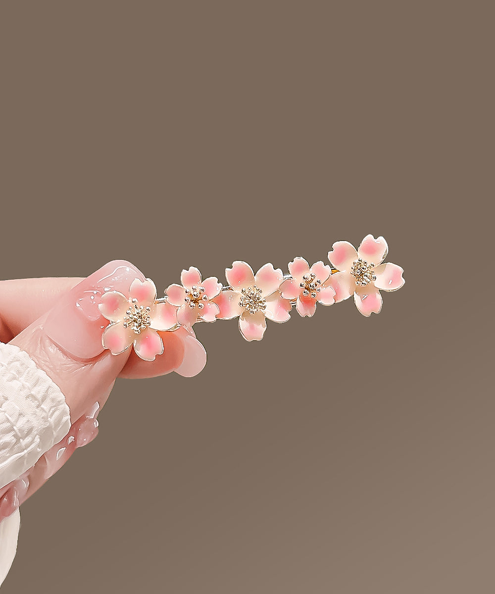 Pink Alloy Cherry Blossom Hairpin