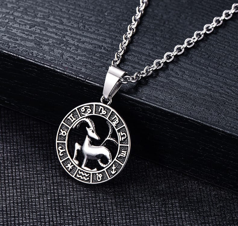 Celestial Zodiac Amulet Necklace