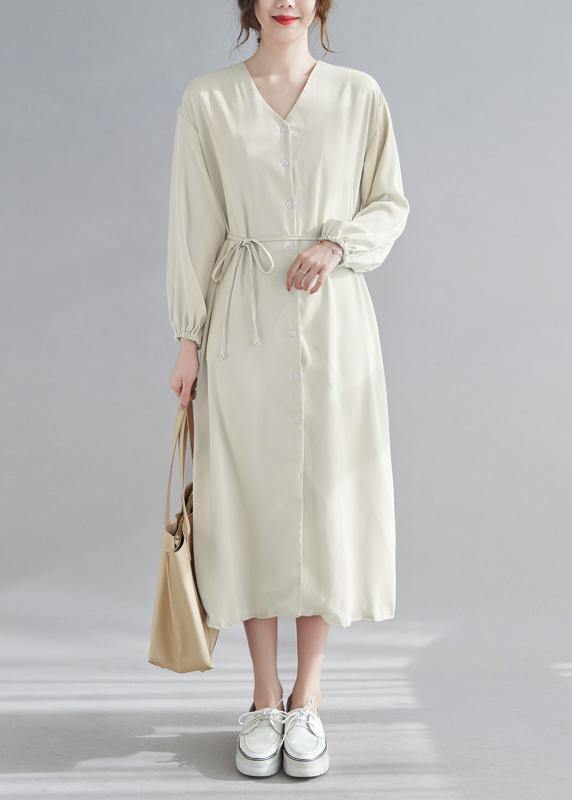 Diy Black Quilting Clothes V Neck Drawstring Robes Spring Dress