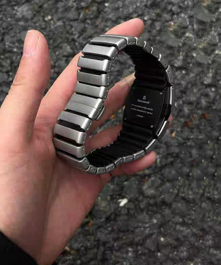 Silk Stainless Steel Square Electronic Watches