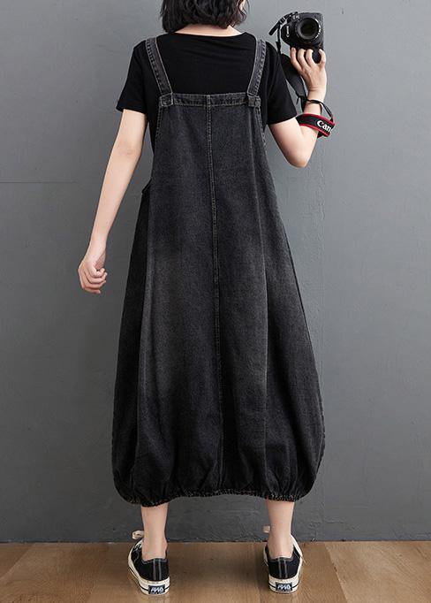 Black Print Clothes for Spaghetti Strap a Line Spring Dress