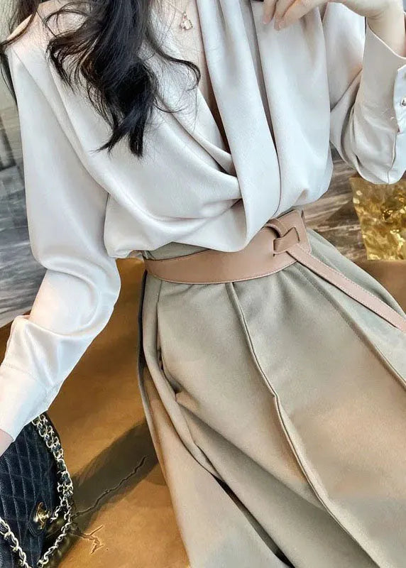 Diy Asymmetrical Patchwork Chiffon 2 Piece Outfit Spring