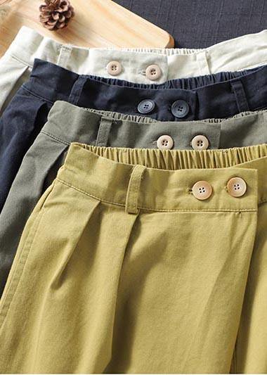 Beige Pant Stylish Spring Button Down Trousers