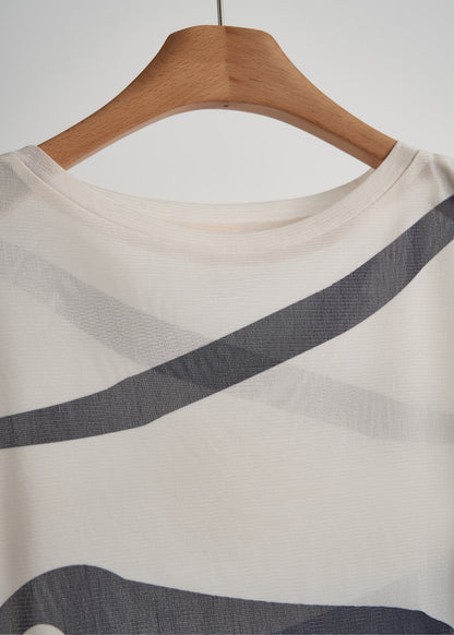 Boutique Apricot Striped Chiffon Two Piece Set Clothing Fall