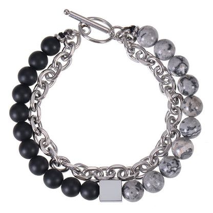 8mm Colorful Tiger Eye Double Wrap Protection Bracelet