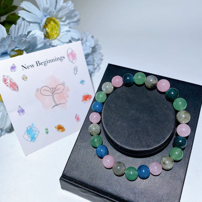 8mm Mixed Crystal Healing Spiritual Bracelet for Balance