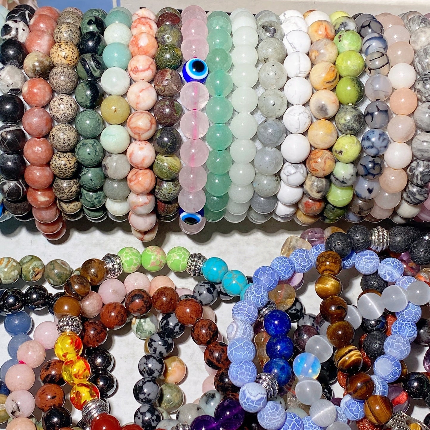 8mm Mixed Crystal Healing Spiritual Bracelet