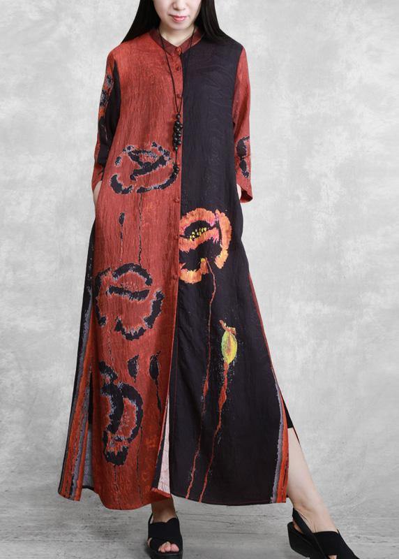 Luxy Black Print Ideas Half Sleeve Summer Coat Dresses