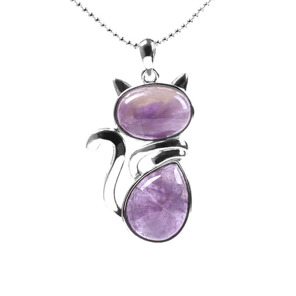 Mystic Feline Crystal Necklace