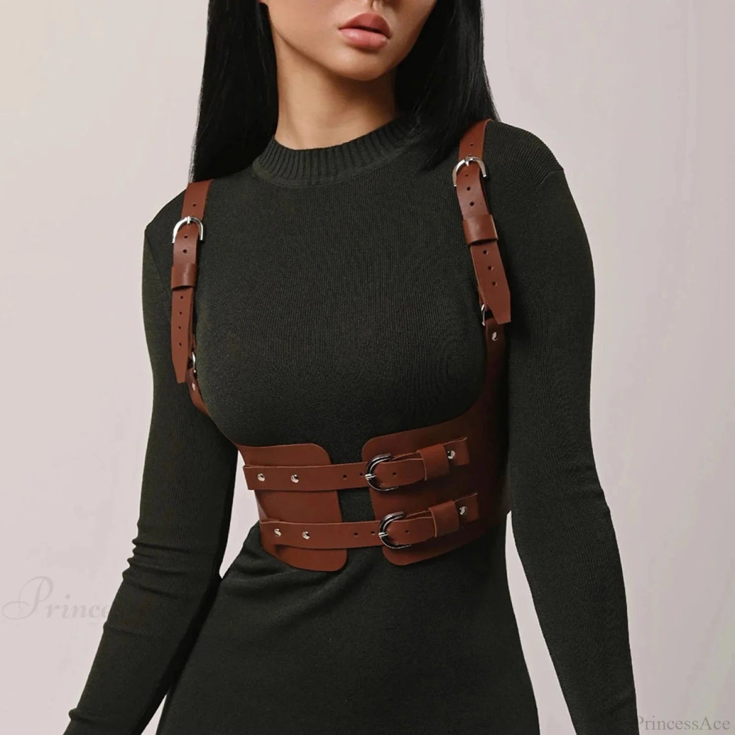 Gothic Punk Broad Waist Belt