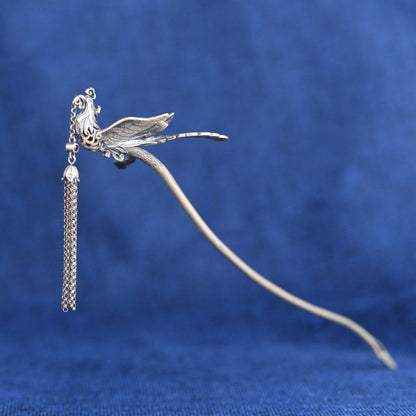 925 Sterling Silver Phoenix Hairpin | Protection Symbol
