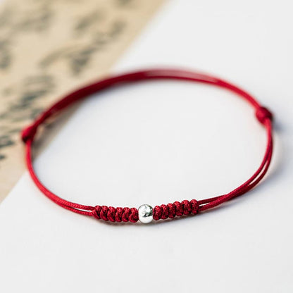 925 Sterling Silver Red String Protection Bracelet