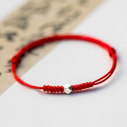 925 Sterling Silver Red String Protection Bracelet