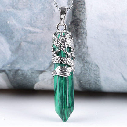 Natural Stone Pendant Necklace