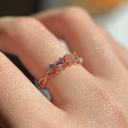[] Nova Pink Gem Ring