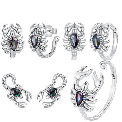 Scorpion’s Embrace Crystal Earrings