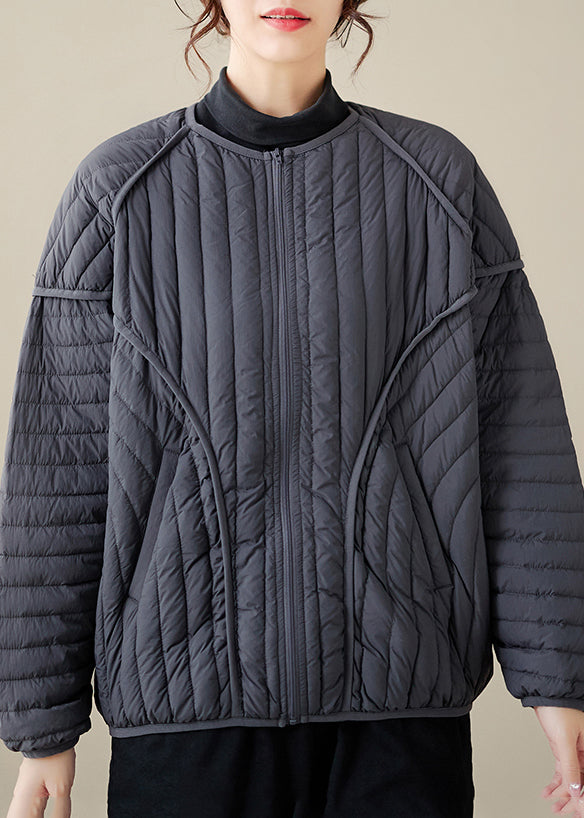 Diy Black Oversized Patchwork Fine Cotton Filled Coat Outwear Winter