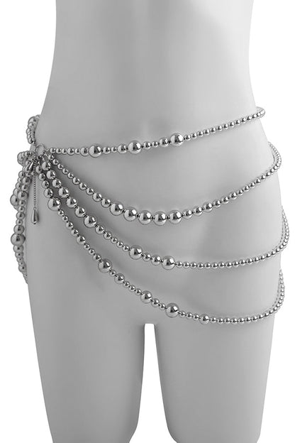 Holiday Style Faux Pearl Body Necklace