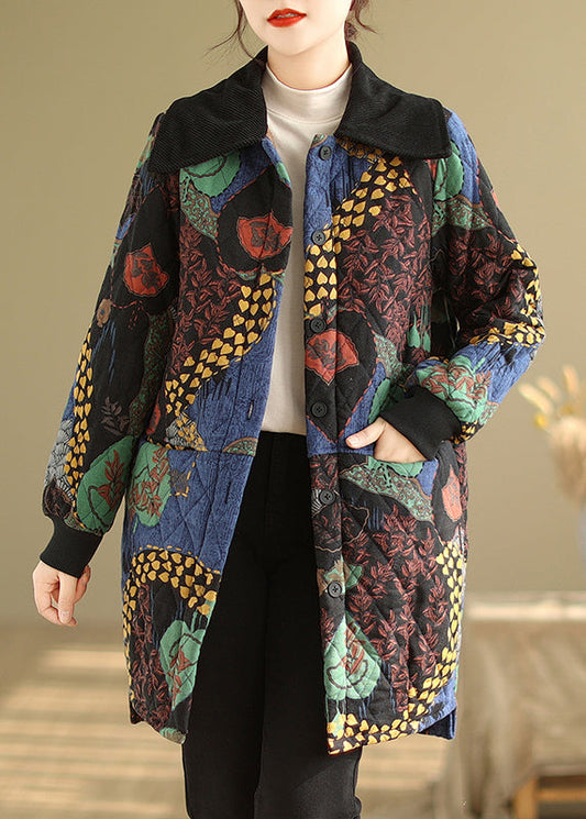 Pockets Thick Warm Fine Cotton Filled Coat Winter