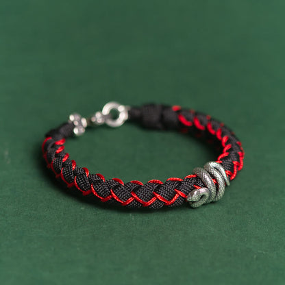 999 Sterling Silver Year of the Snake Protection Bracelet