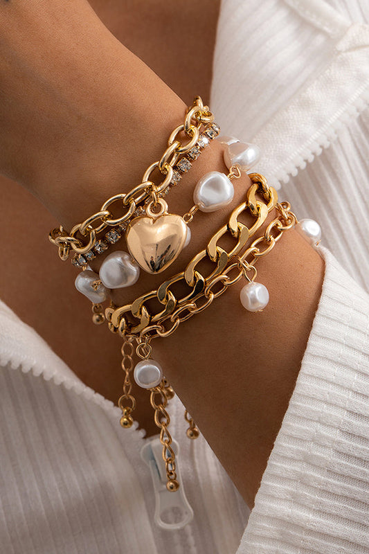 Special Shaped Imitation Pearl Baroque Bracelet