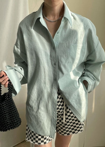 Pink Peter Pan Collar Tie Waist Shirt Spring
