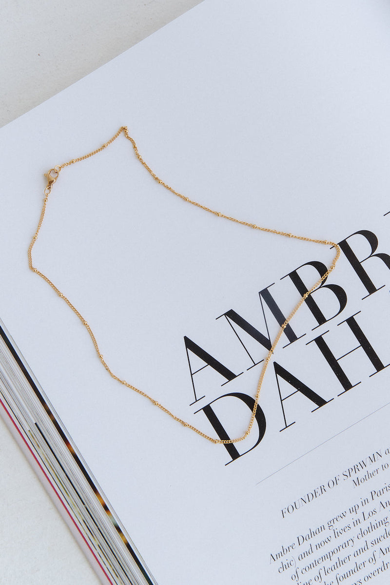 18k Gold Plated My Delicacy Necklace Gold