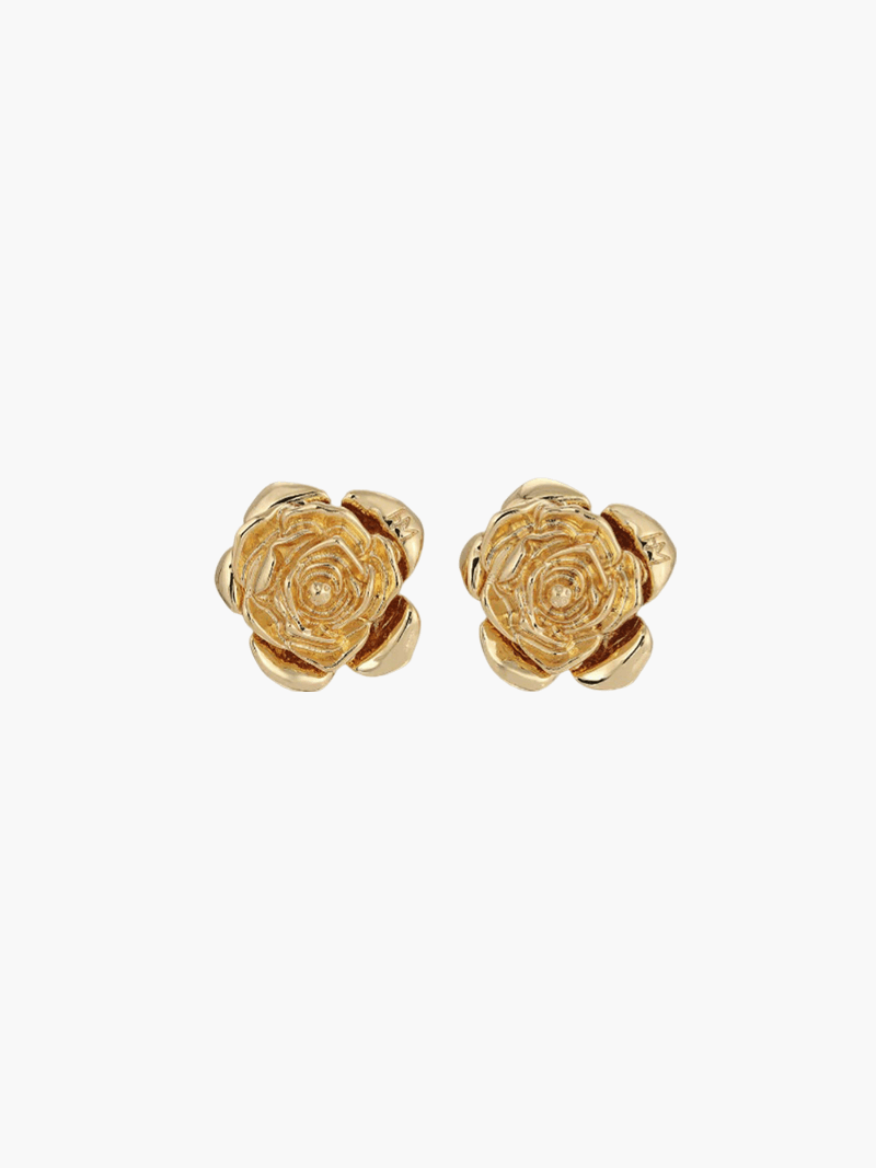 Vyanna - Gold & Silver Rose Earrings