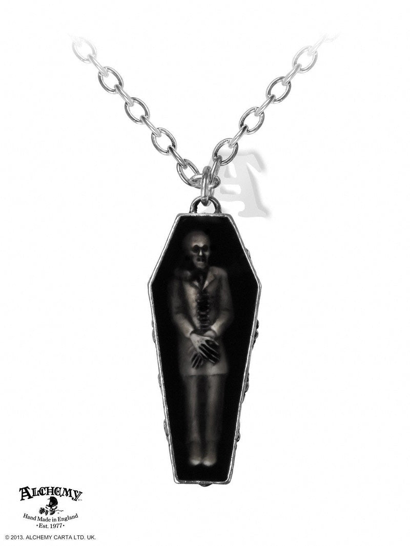 Nosferatu's Rest Alchemy Gothic Coffin Necklace