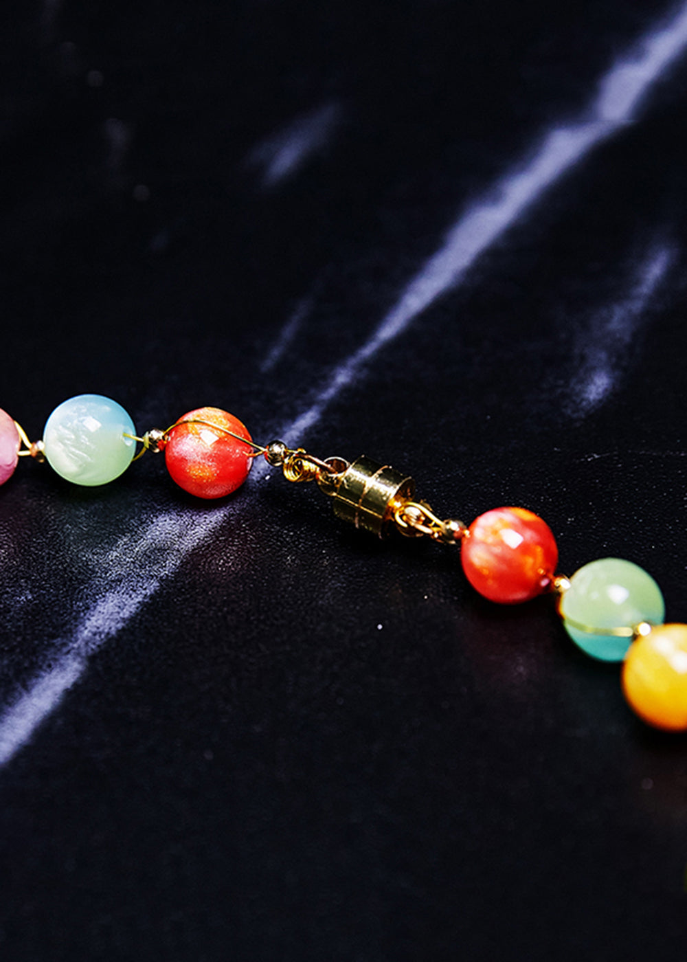 Rainbow Jade Princess Necklace