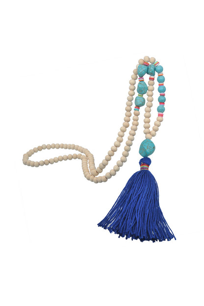 Beaded Tassel Necklace