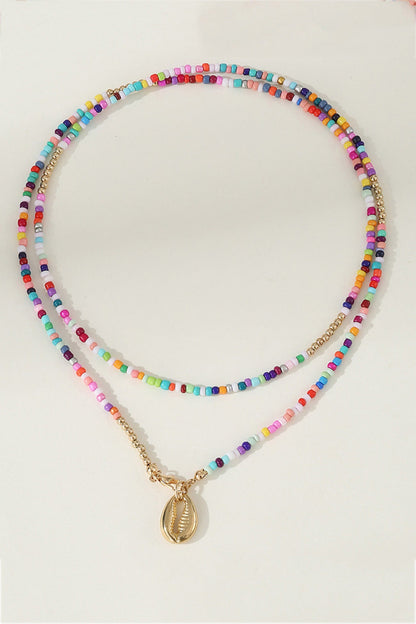 Colorful Beads Shell Necklace