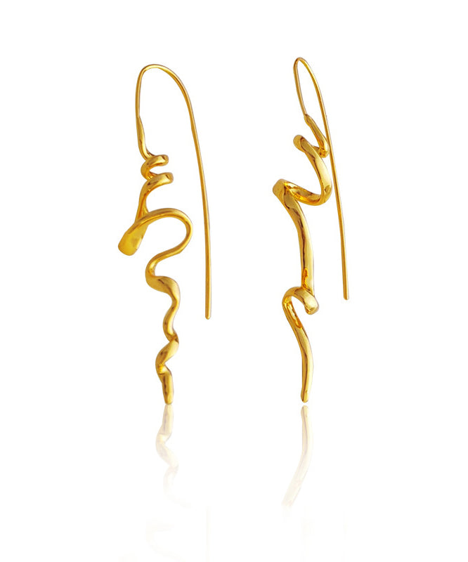 Gold Copper Stud Earrings