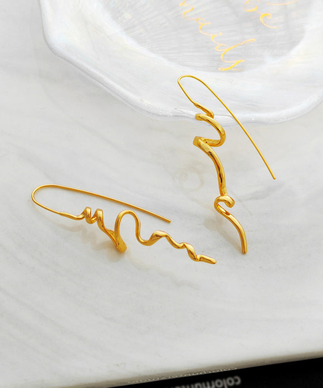 Gold Copper Stud Earrings