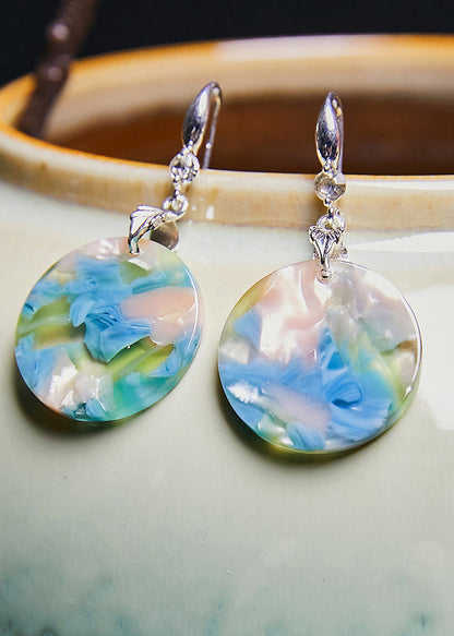 Boutique Original Design Print Acrylic Drop Earrings New Style