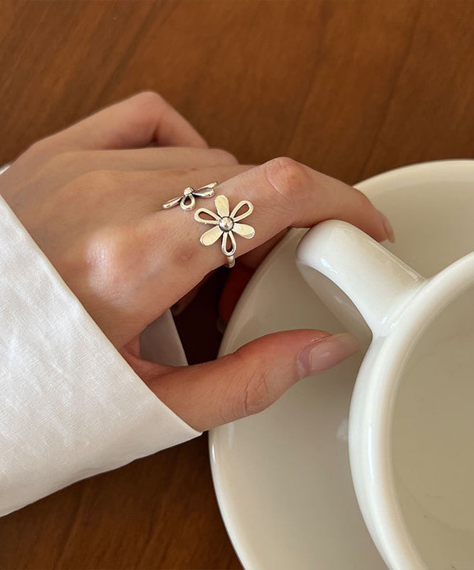 Boutique Silk Sterling Silver Rings Kx1015